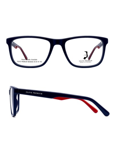 Olive Premium MA5003A Azul marino con interior rojo