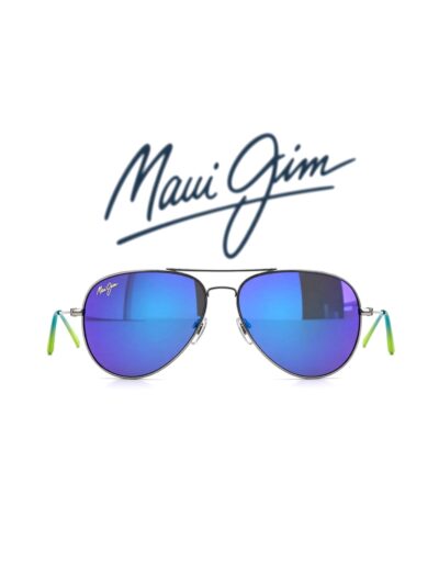 Maui Jim Aviador Plateado/Azul