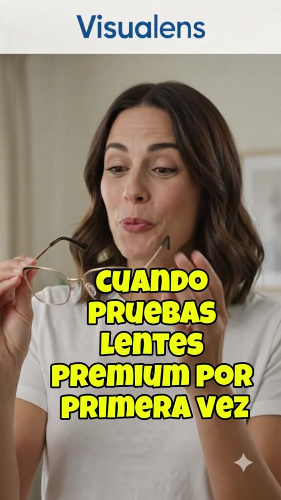 Probando lentes premium por primera vez